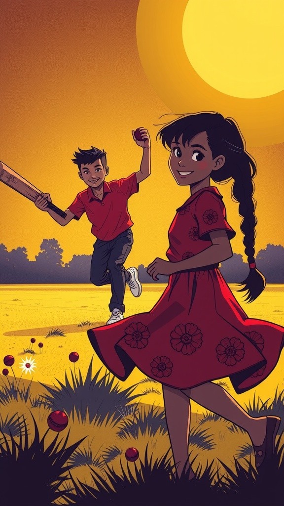चिलचिलाती धूप में क्रिकेट की फील्ड