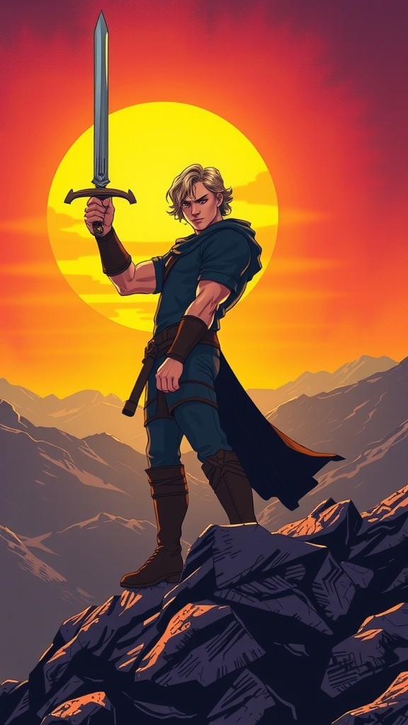 Heroic Transformation: Young Man Defeats Giant Snake