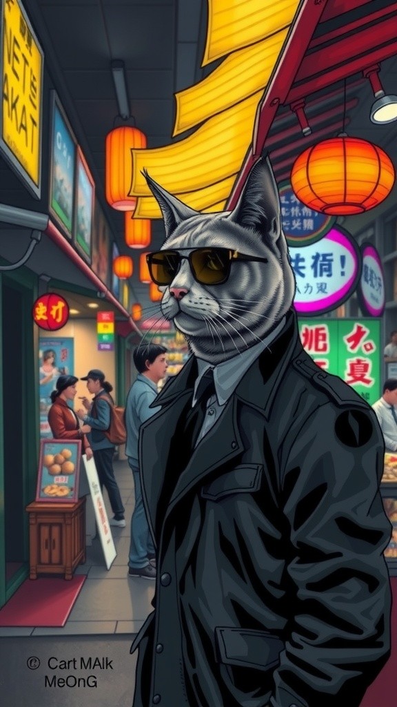 Meong dan Ikan Asin di Pasar