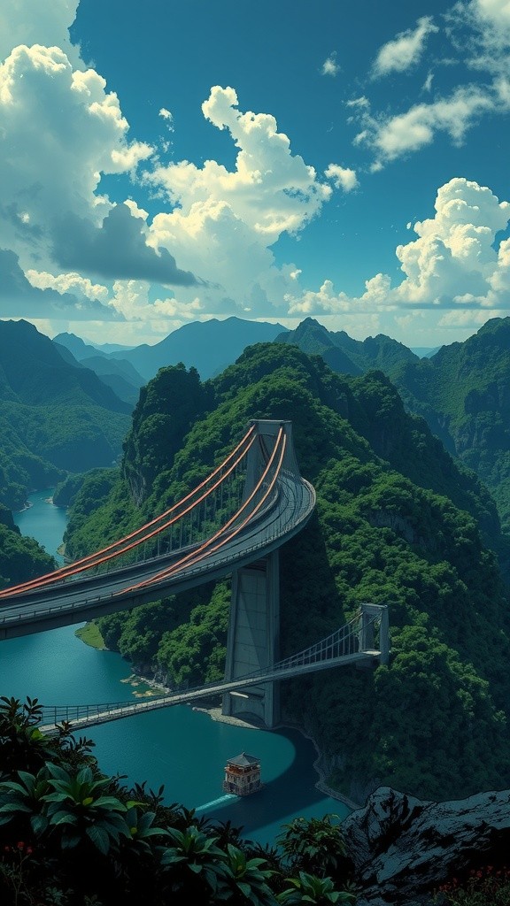 Jembatan Bergetar di Kolombia