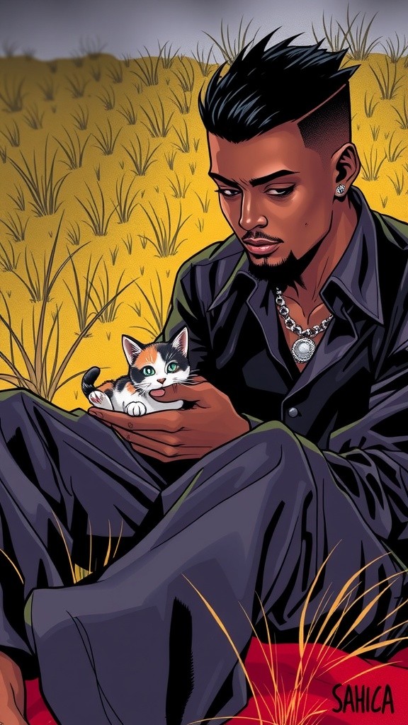 A Boy and His Animal Family
