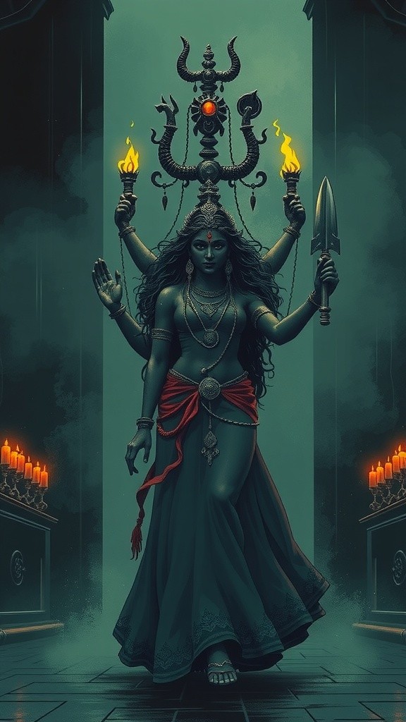 माँ काली का भव्य और रहस्यमयी रूप