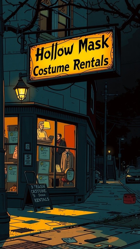 Night Clerk Rules at Hollow Mask Costume Rentals