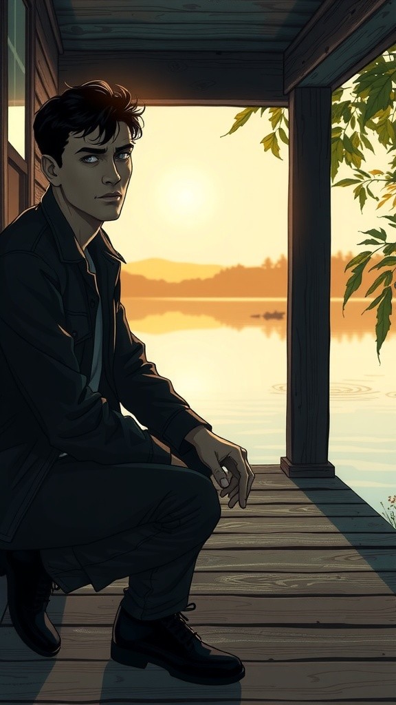 A Sudden Fall at the Lakeside