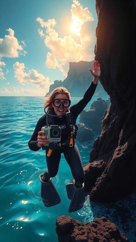 Laughter Beneath the Crimson Waves