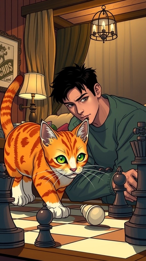 Kucing Catur yang Pintar