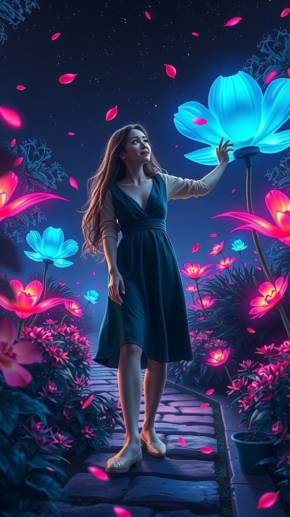 Dreamy Enchantment: A Dance of Light and Allure