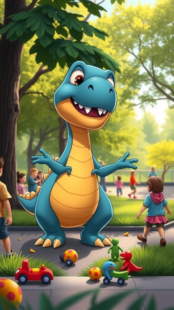 Dino Ceria: Spreading Joy and Teamwork!