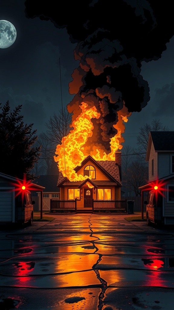 Heroic Rescue: Firefighter Saves Trapped Dog from Flames