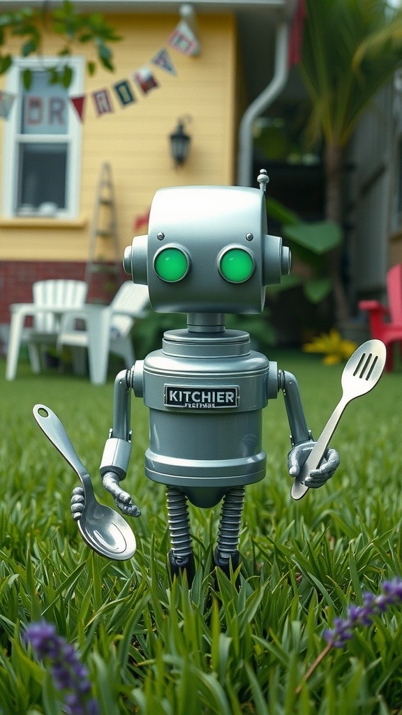 Robot Pemotong Rumput Menjadi Juara Koki!