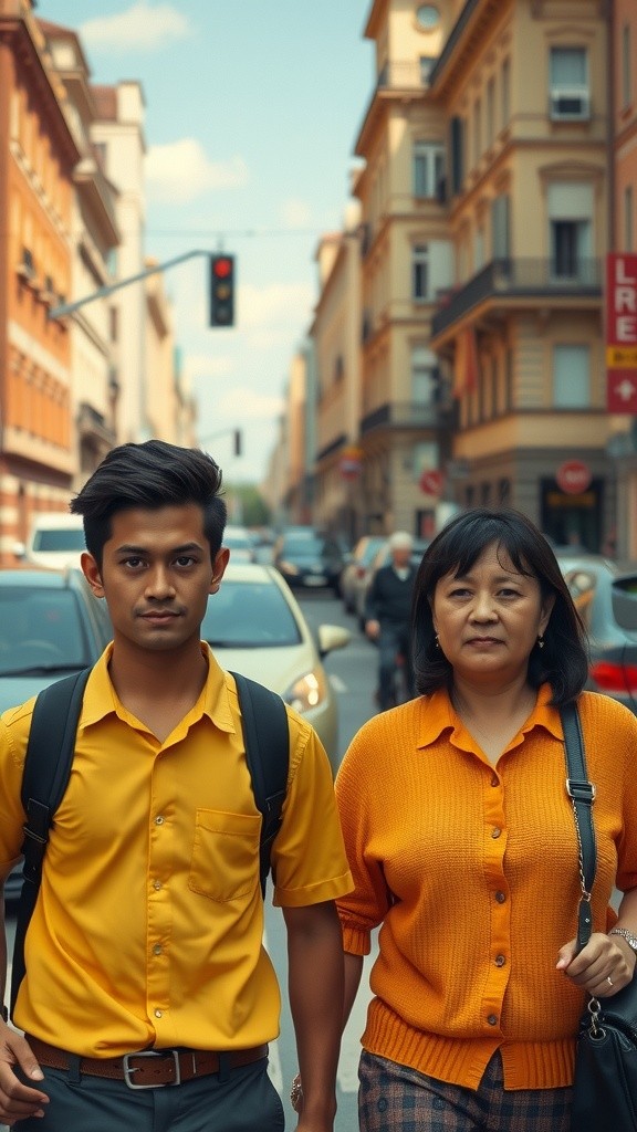 Nenek dan Pria: Humor di Jalan Raya