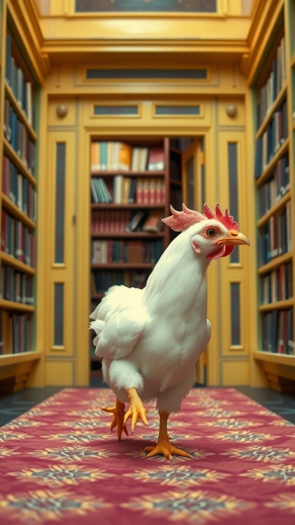 Ayam dan Katak: Petualangan di Perpustakaan