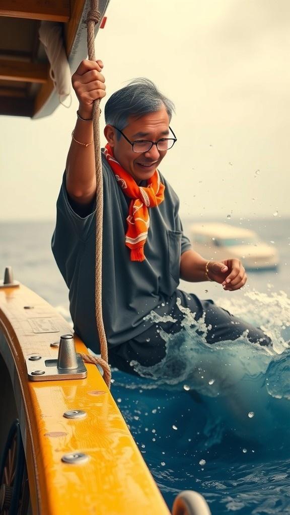 Nelayan Thailand Selamat setelah 12 Jam di Laut Berpegangan pada Es Batu