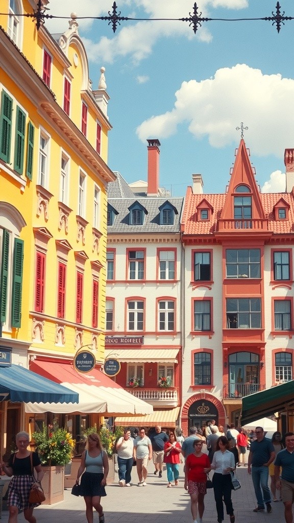 Timeless Moments in a Magical Town Square