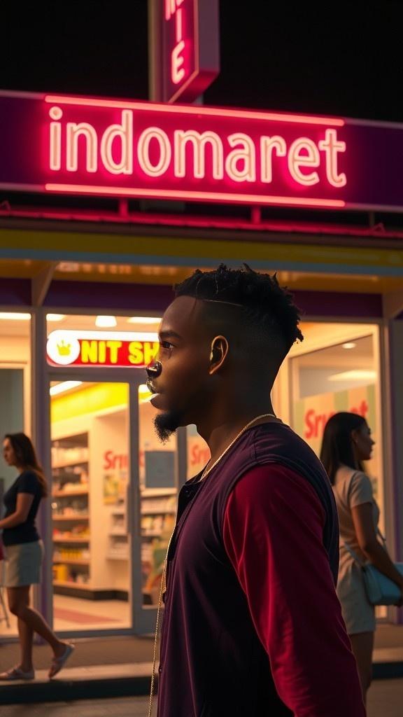 Ultraman Freelance Mencari Promo di Indomaret Malam