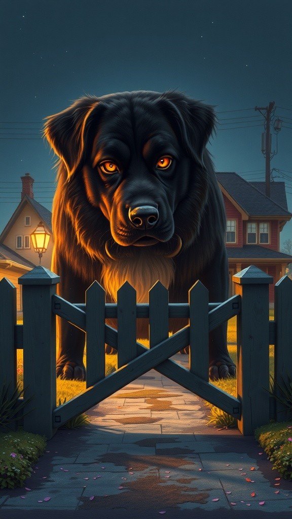 Midnight Mayhem: The Giant Dog's Escape!