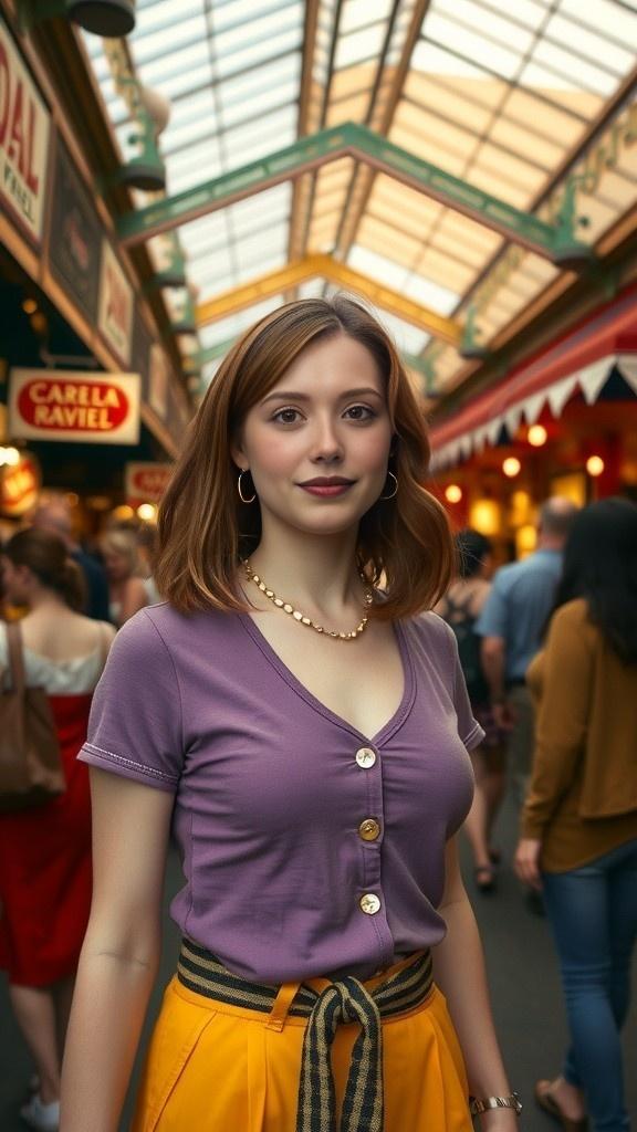 Girl in Market Says 'Follow Me Otherwise'