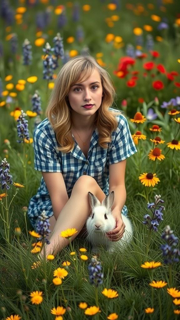 Brave Rescue: Girl and Rabbit Saved from Eagle