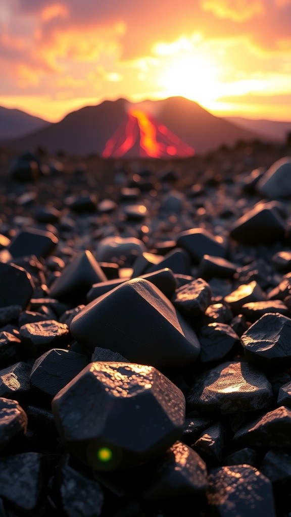 Obsidian: Nature's Glass from Volcanoes