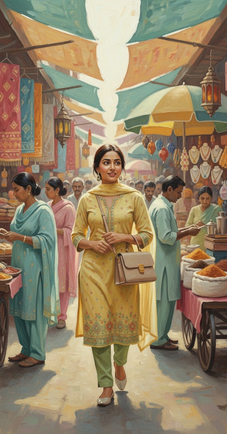 Foreigner ka Anarkali Bazaar ka Tajurba: Salwar Kameez aur Dupatta