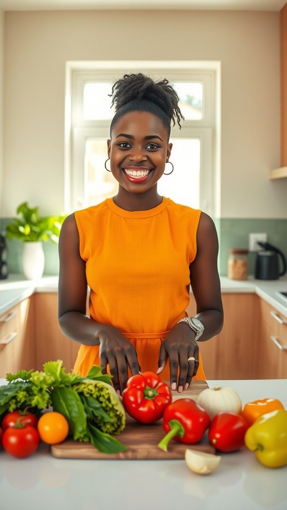 Cooking Afang Soup with Pounded Yam in the Kitchen