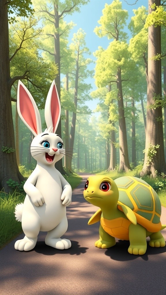 The Race of the Rabbit and Tortoise