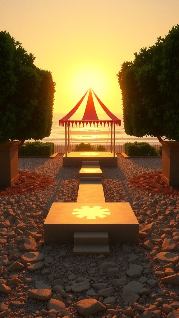 Sunset Sea Lion Circus Spectacle