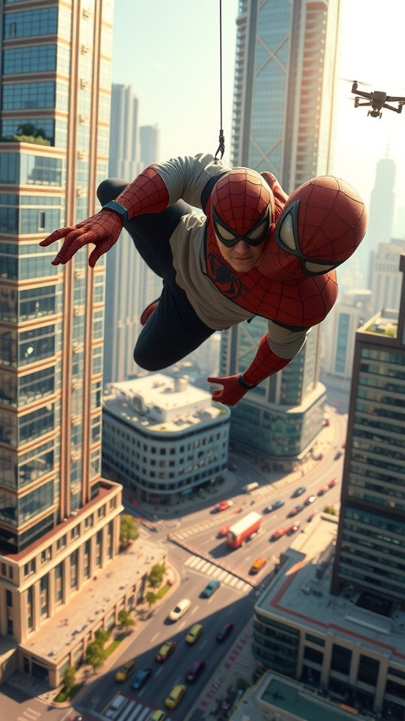 Web-Slinging Through the Smart City: A Spiderman Vlogger's Adventure!