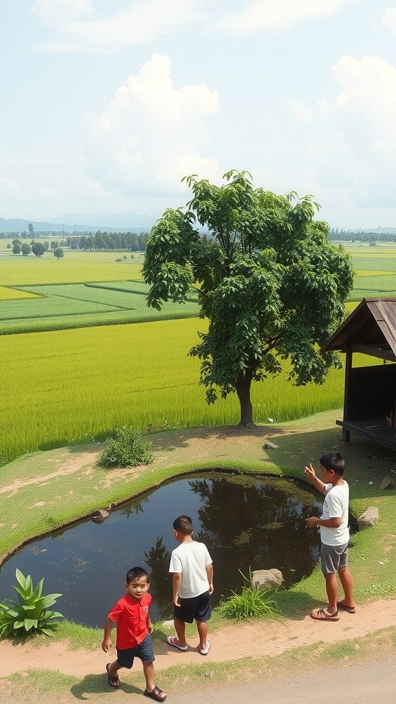 Petualangan Seru Anak-Anak di Desa Pampanan