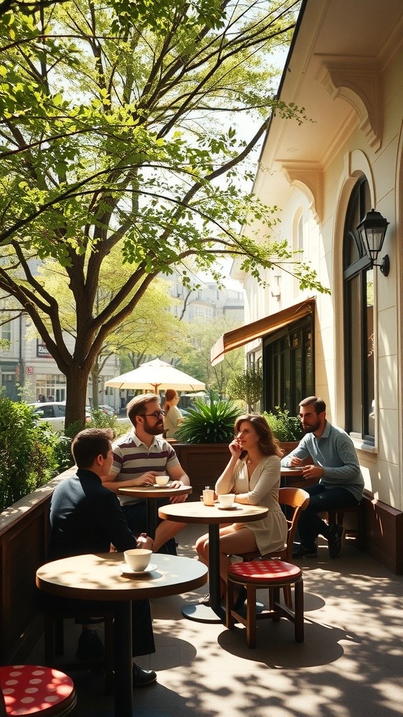 A Quiet Moment at the Café