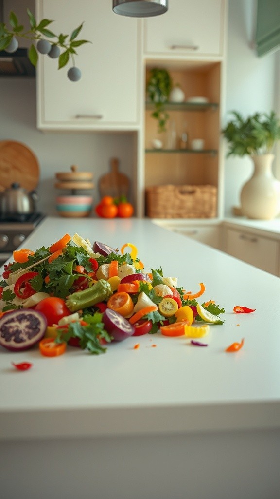 Effortless Kitchen Clean-Up: A Satisfying Sweep