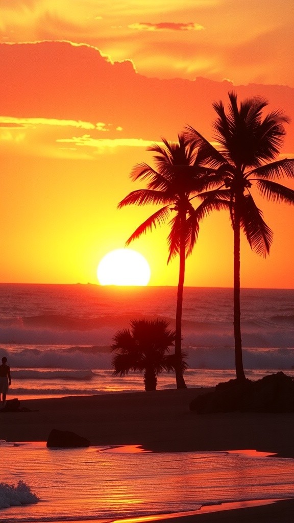 Tropical Dance: Monkey Moves at Sunset