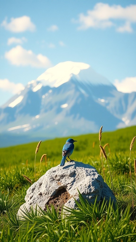 Burung Biru Penjaga Angin