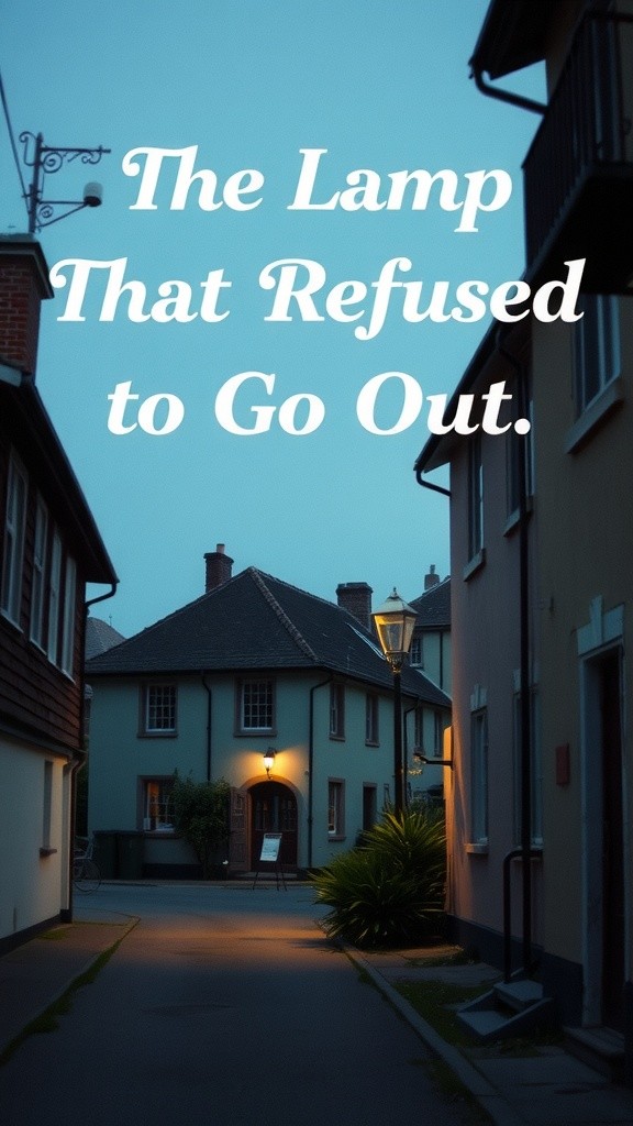 The Lamp That Refused to Go Out