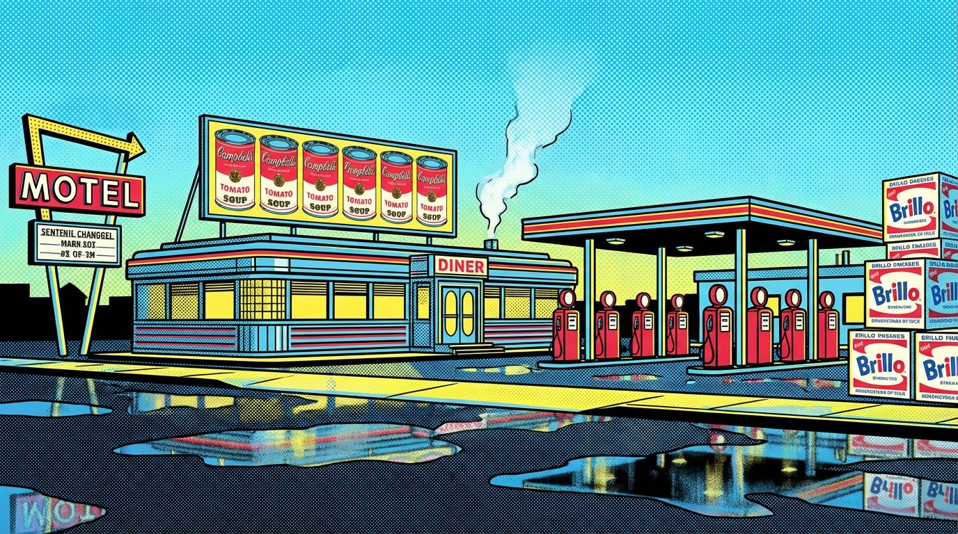 Andy Warhol's Pop Art Style landscape