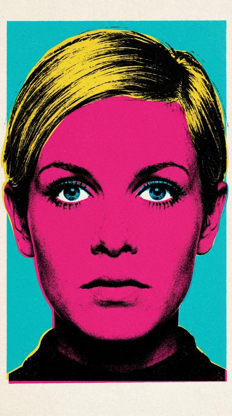Andy Warhol's Pop Art Style portrait