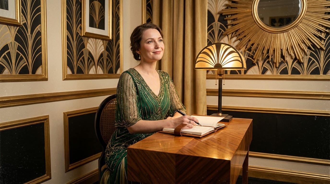 How to create Art Deco inspired like The Great Gatsby style - Step 2