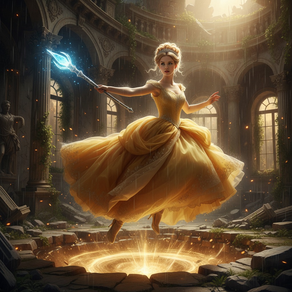 Cinderella action shot