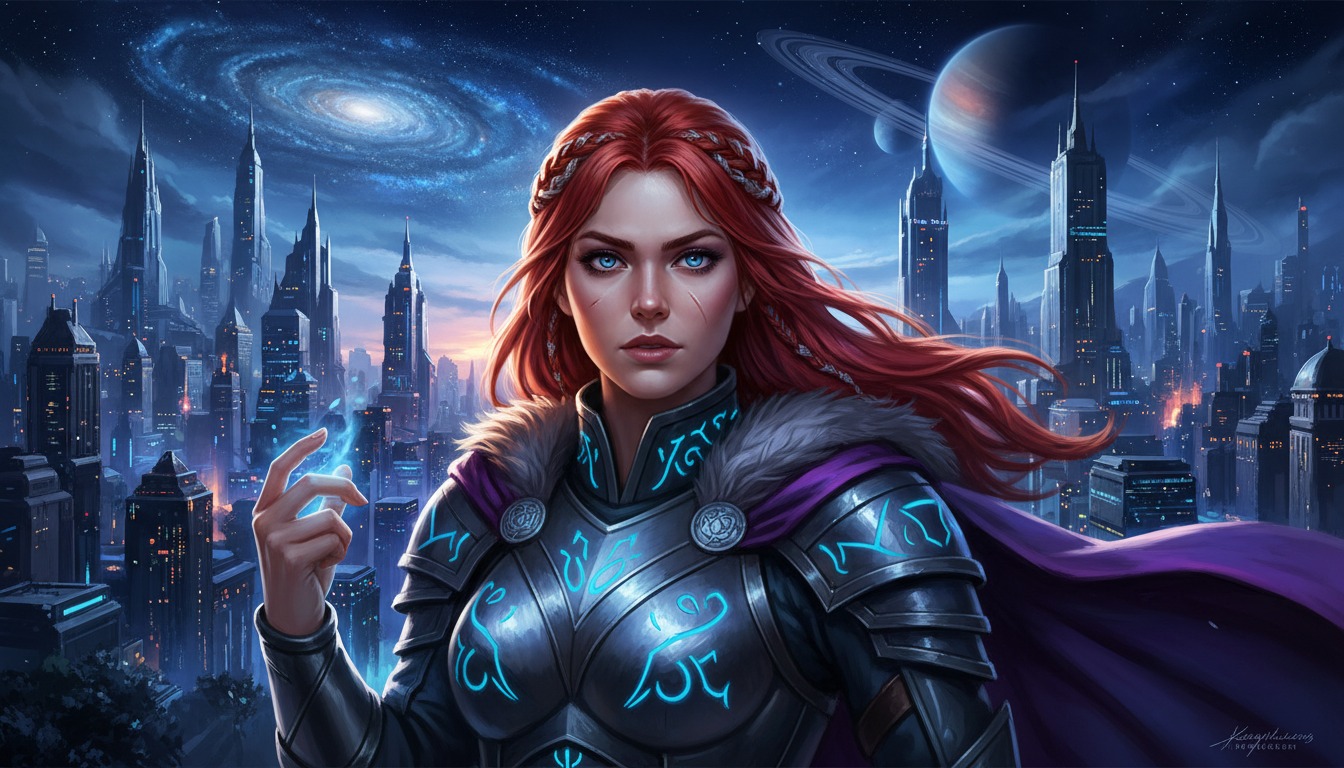 Digital Art style environment portrait