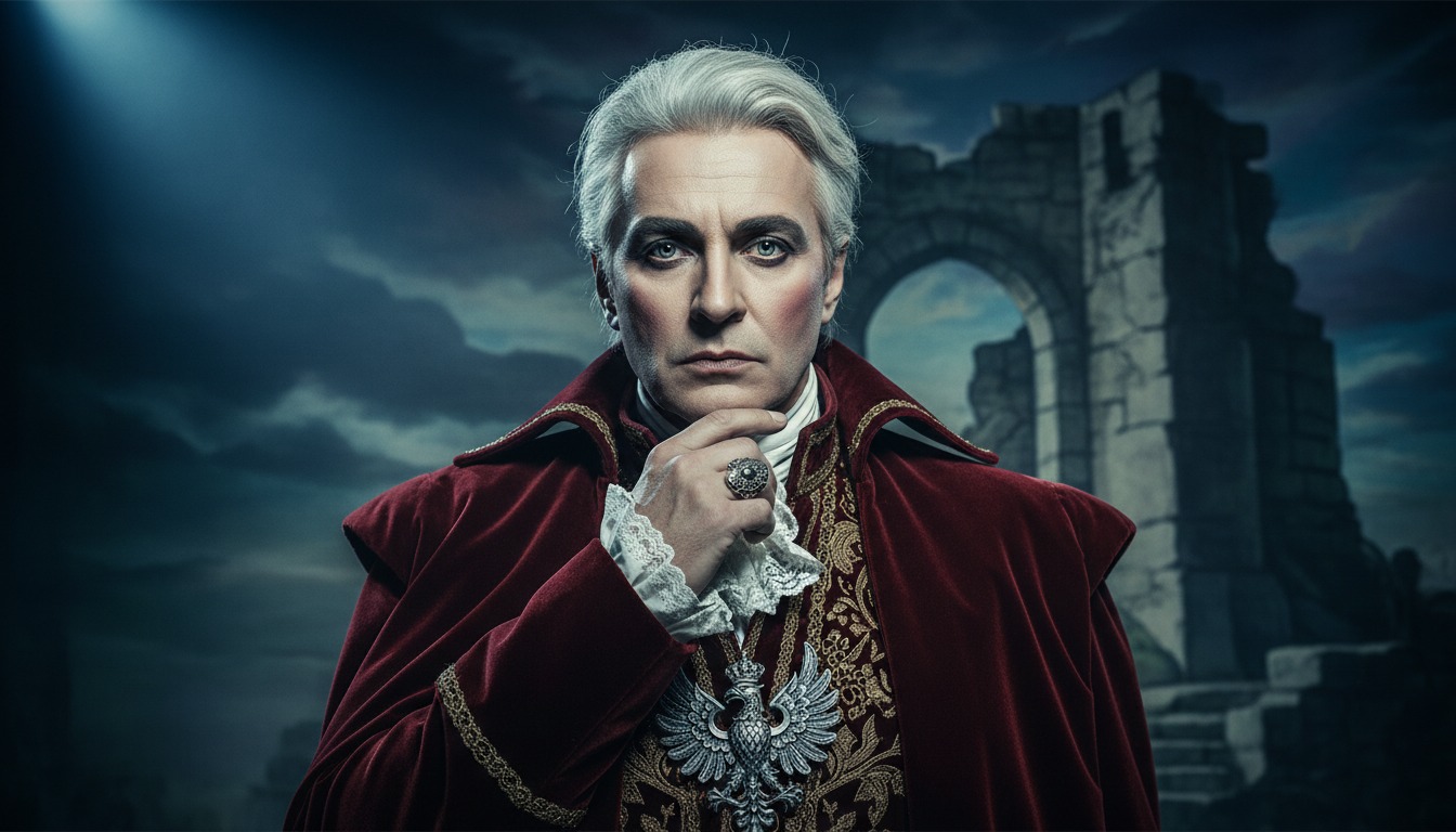 Eastern European theater aesthetics style portrait