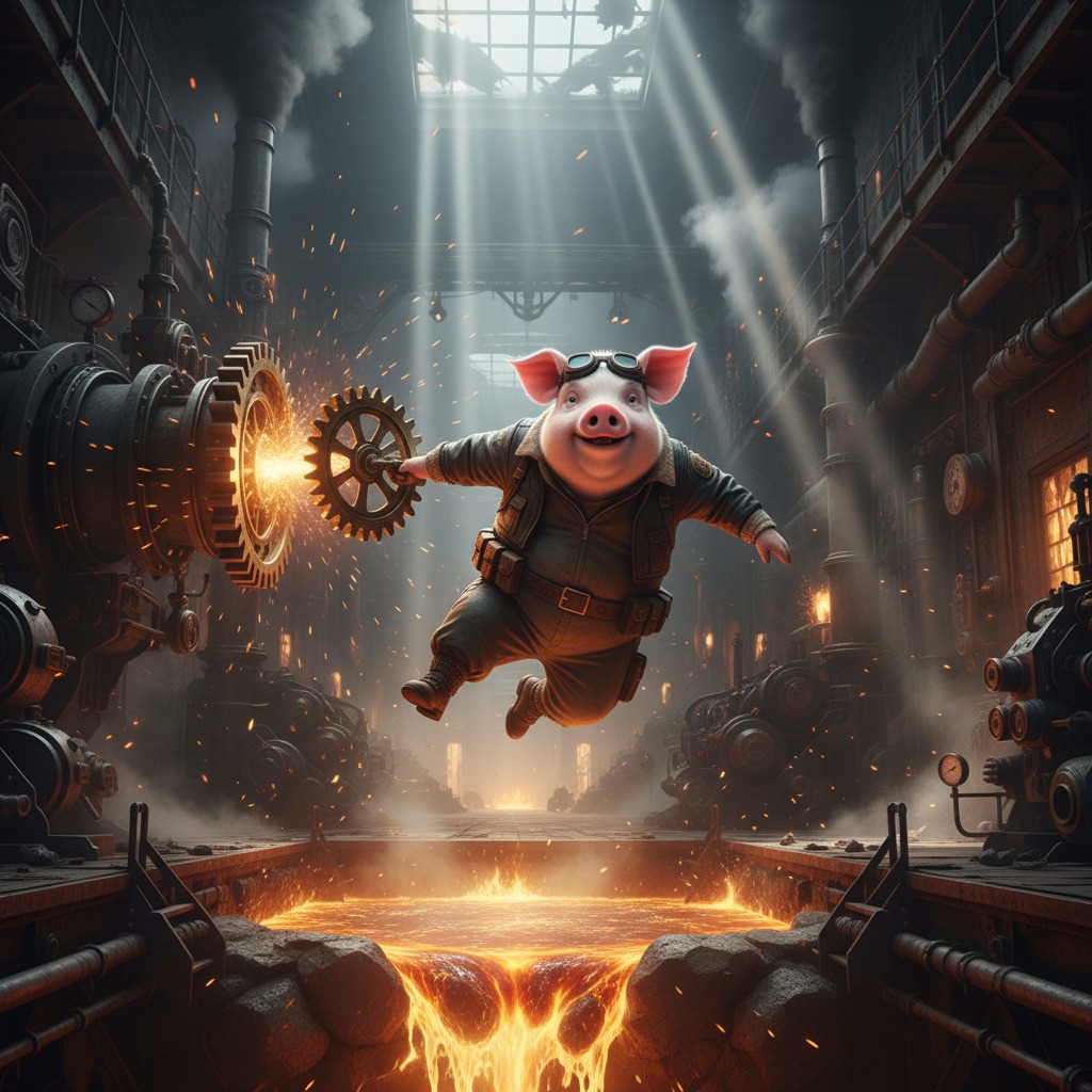 Geoffrey action shot