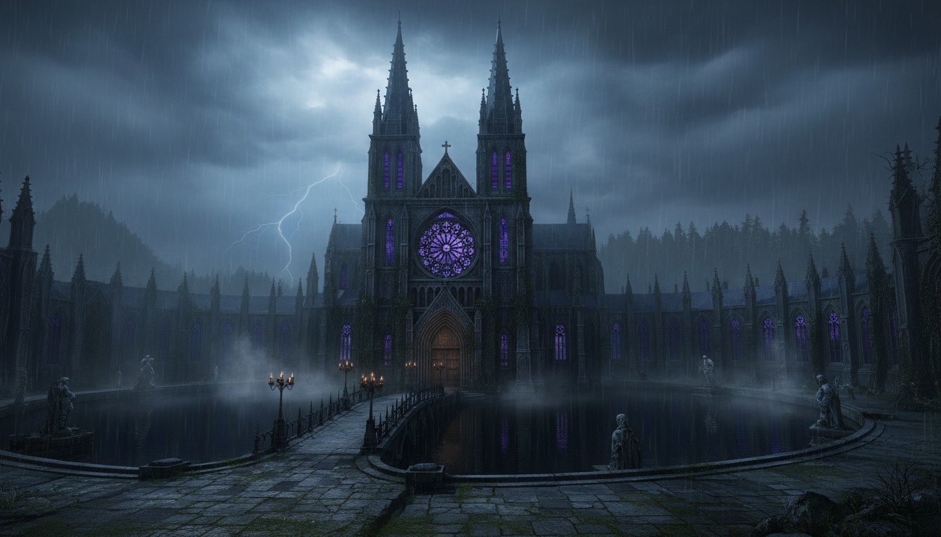 Goth style landscape environment