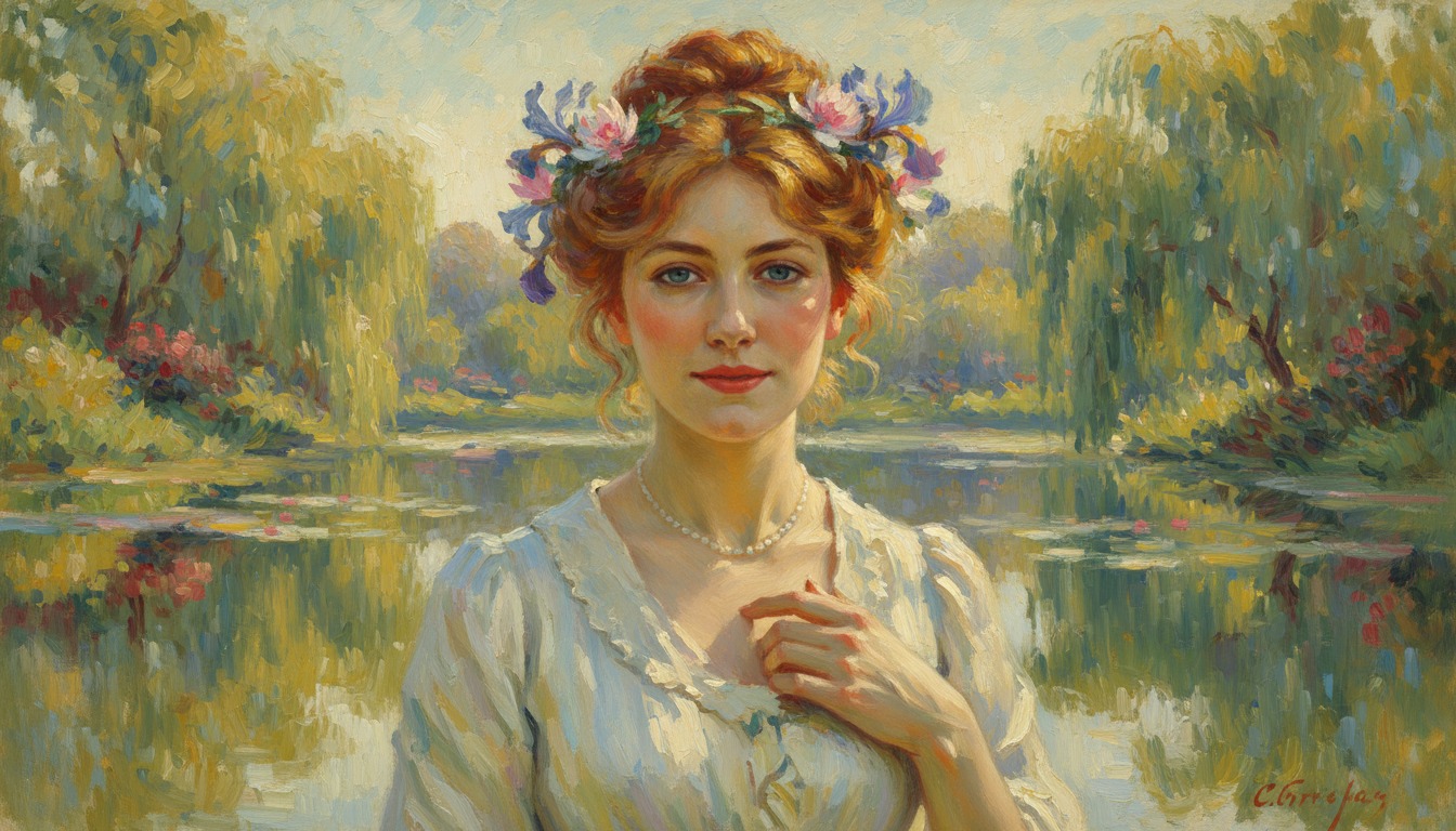 Impressionist style portrait