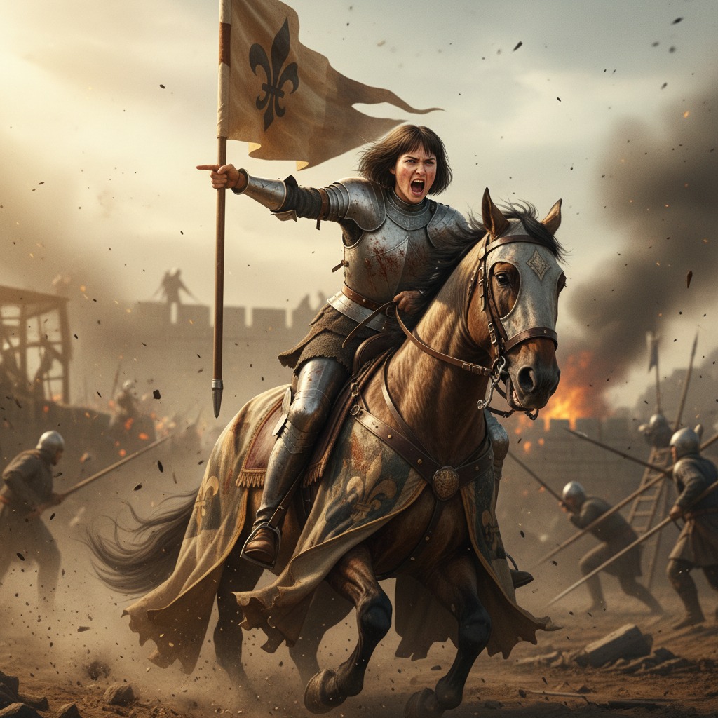 Joan of Arc action shot