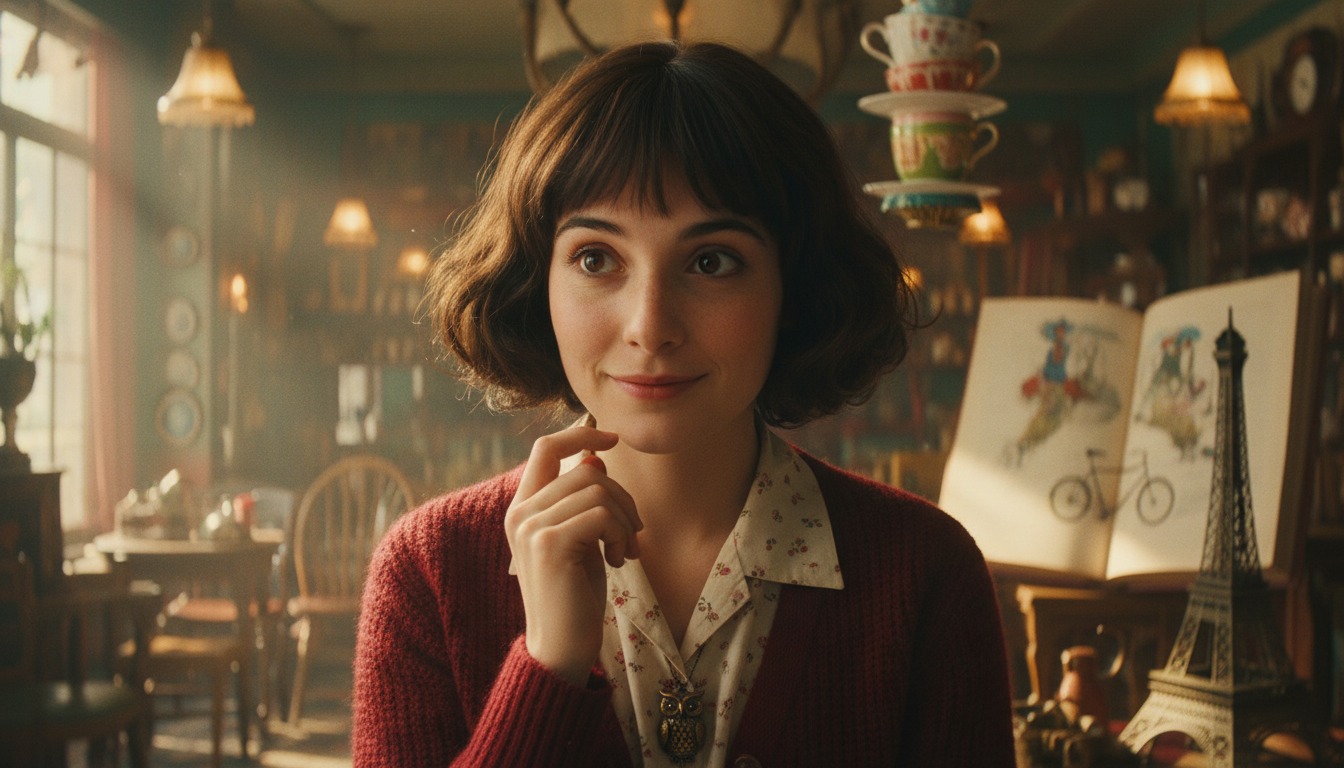 Magical Realism like Amélie style portrait