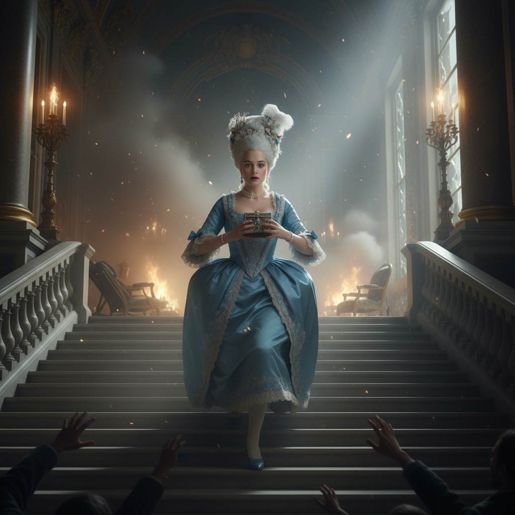 Marie Antoinette action shot