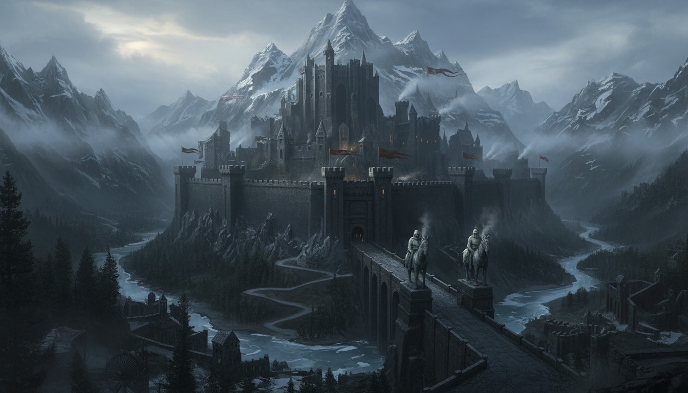 Medieval fantasy like Game of Thrones style landscape
