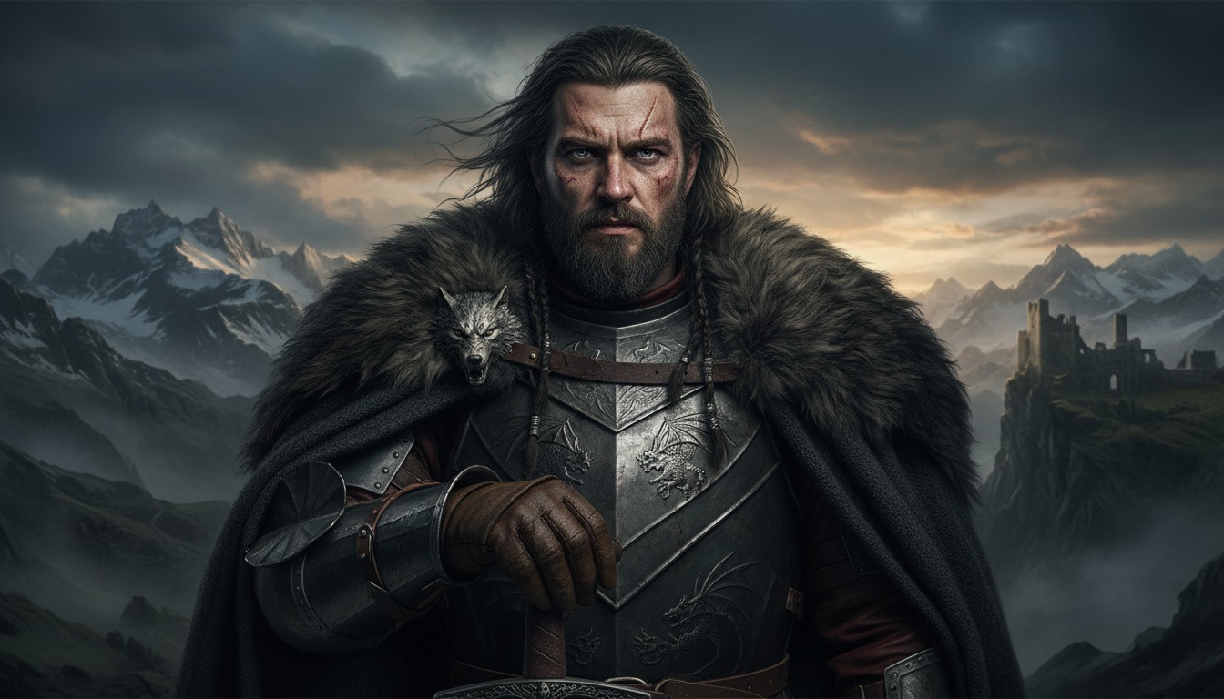 Medieval fantasy like Game of Thrones style portrait