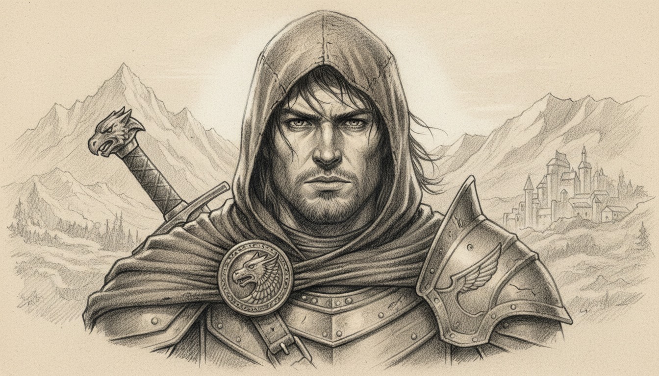 Pencil Drawing style portrait environment