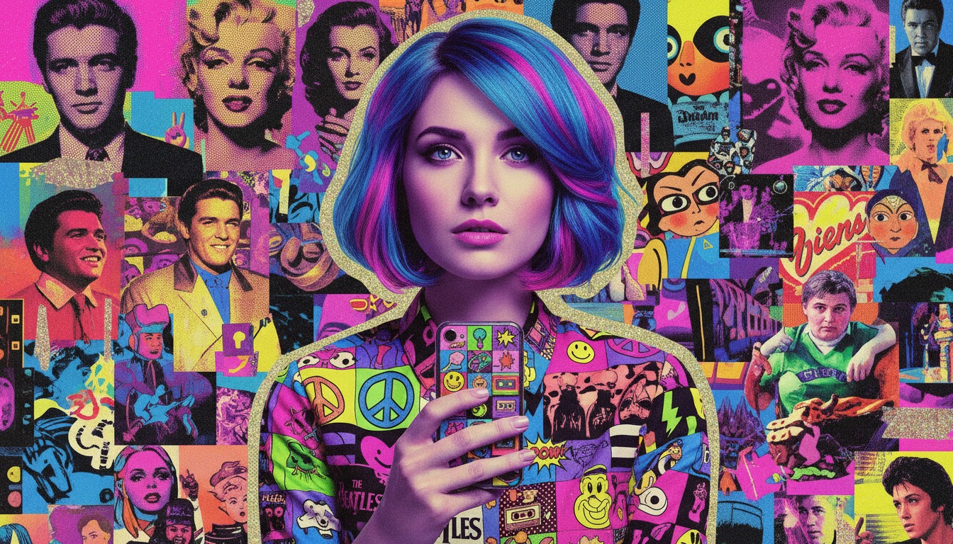 Step 3: Edit and export pop culture icons collage style video